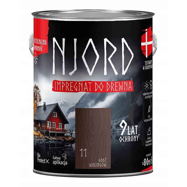 Njord Ochranná A Dekorativní Impregnace Na Dřevo 5L Loď