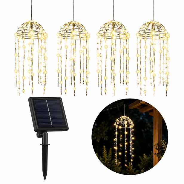 Solární lampy Medúzy Zahradní světelný řetěz na balkon Terasa