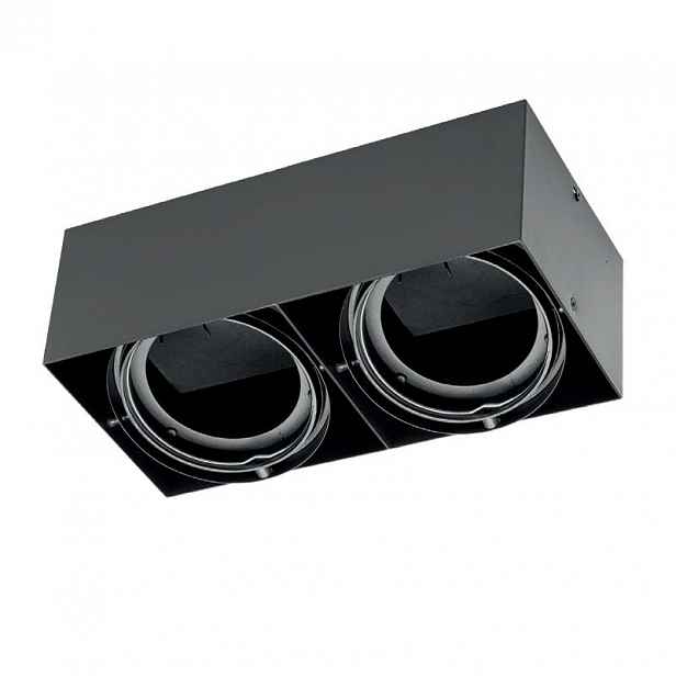 Stropní svítidlo přisazené downlight Pireo 2xAR111 černé Gtv