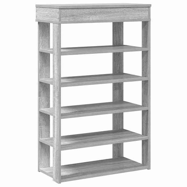 vidaXL Botník šedý sonoma 60x30x98 cm kompozitní dřevo