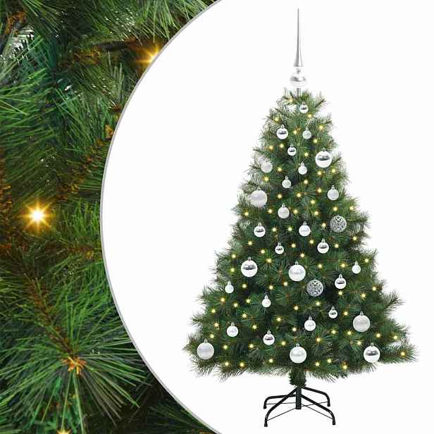 vidaXL Umělý vánoční stromeček s stojanem Zelená 120 cm PE a PVC