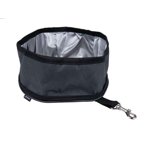 Cestovní miska pro psy TRAVELLING šedá velikost S/M, L/XL Rozměr: S/M - 19 [ø] x 9 [h] cm
