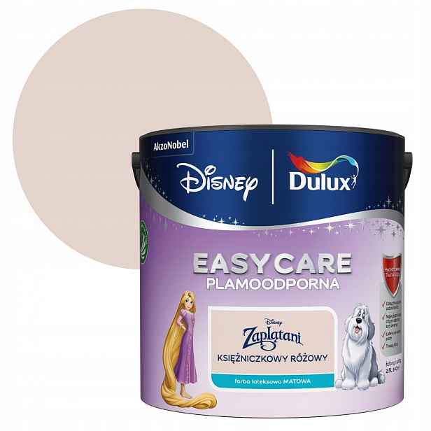 Dulux Easycare x Disney Barva Plamoodolná 2,5L Princeznová růžová