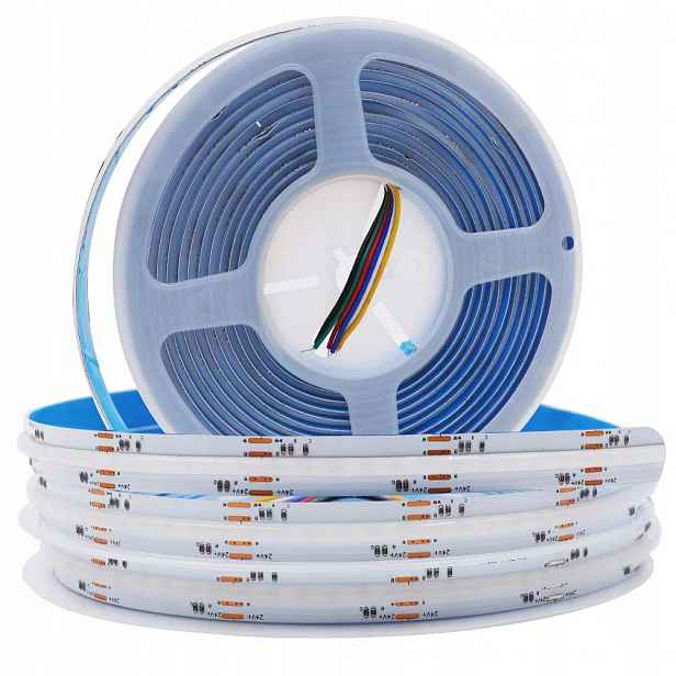 Led pásek Cob linka Rgb Cct 24V < 100W role 5 m Rgbw