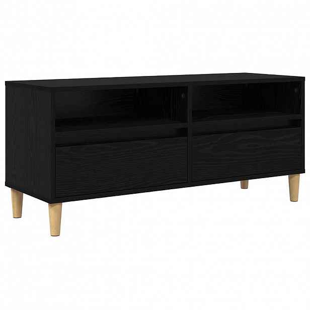 vidaXL Televizní skříň 100 x 34,5 x 44,5 cm Černý dub Kompozitní dřevo