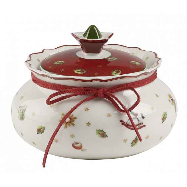 Villeroy & Boch Toy´s Delight vánoční dóza malá, 10 cm, bílá