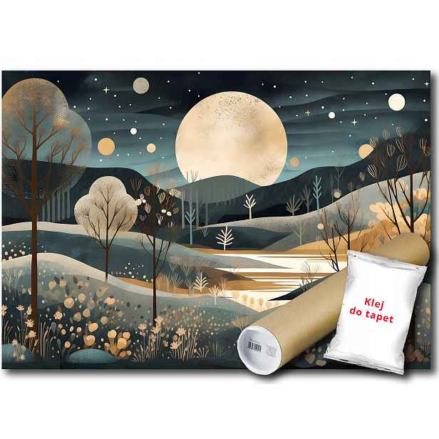 Vliesová fototapeta noční krajina pohádka 208x146