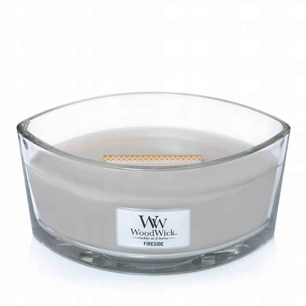 Vonná svíčka WoodWick s dřevěným knotem Ellipse Fireside 453,6 g