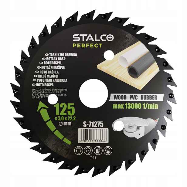 Univerzální Rašple Do Úhlové Brusky 125 MM Stalco