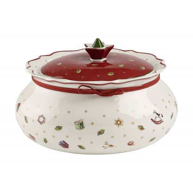 Villeroy & Boch Toy´s Delight vánoční dóza střední, 15 cm, bílá