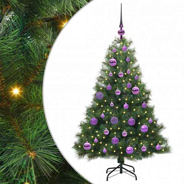vidaXL Umělý vánoční stromeček s stojanem Zelená 120 cm PE a PVC