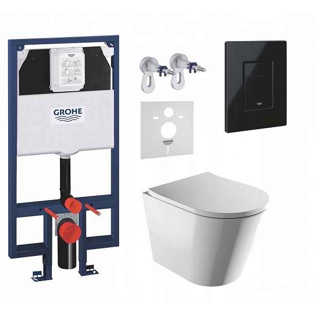 7v1 Wc Set, Stelaz Grohe Slim Wc Mísa Rim Silent Omnires Tlačítko