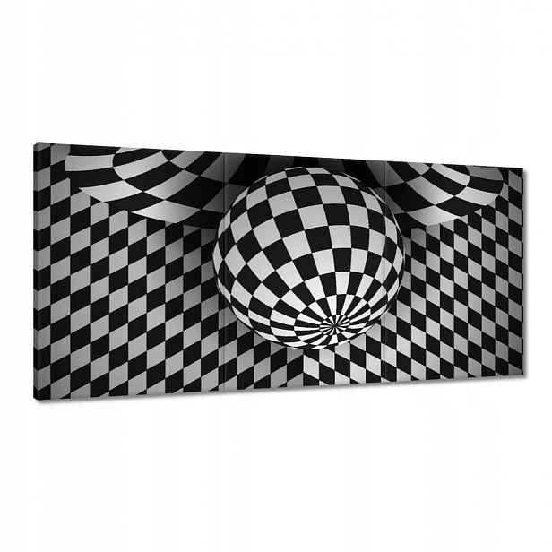 Obrazy 120x60 Abstrackja černobílá