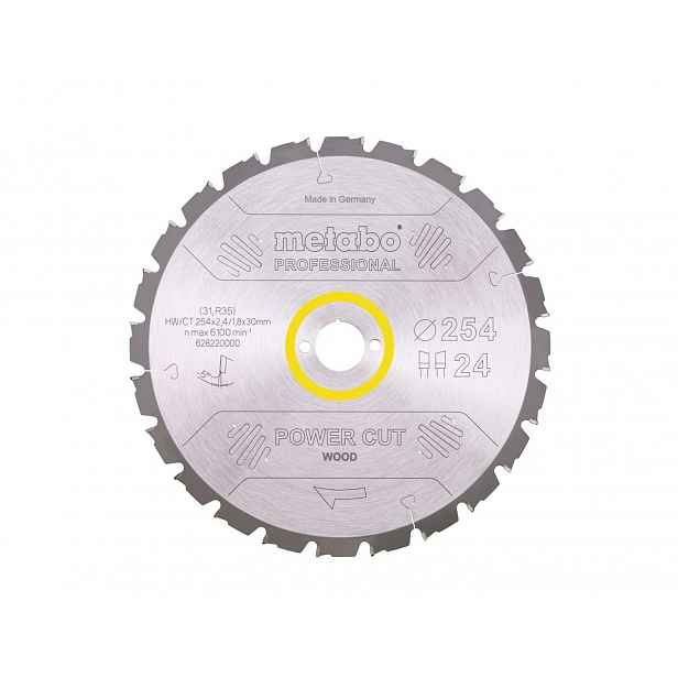 Metabo - Pilový kotouč na dřevo, 254x30 mm, 24 zubů 628220000