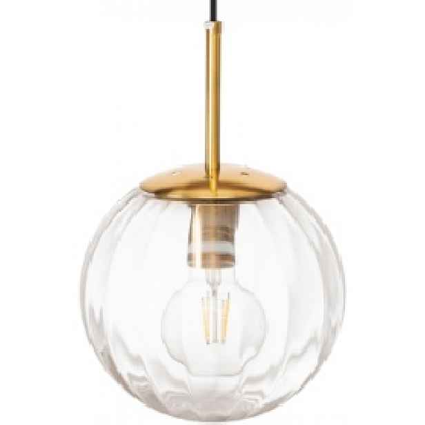 Skleněná závěsná lampa Pandora průhledná