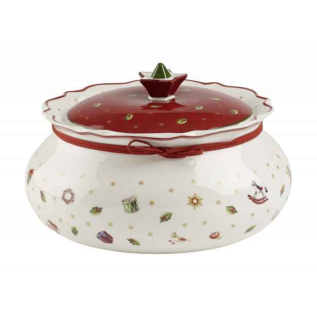 Villeroy & Boch Toy´s Delight vánoční dóza střední, 15 cm, bílá