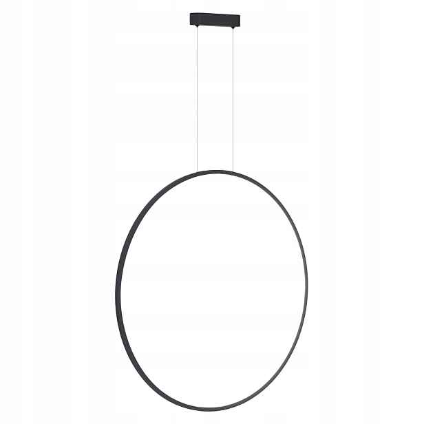 Závěsná lampa Milagro Saturno Black 46W Led 80 cm Kolo Ring IP44 Černá