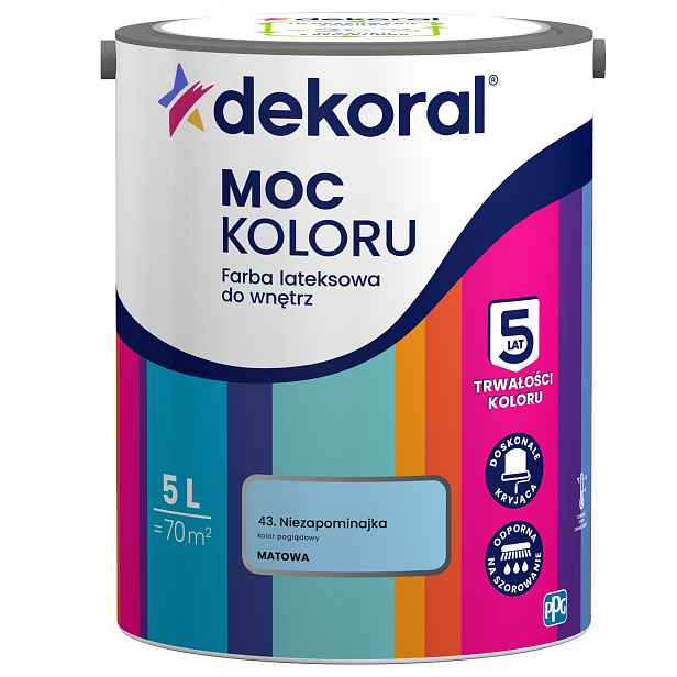Dekoral Barva Barva Síla Barev Nezapomeňte 5L