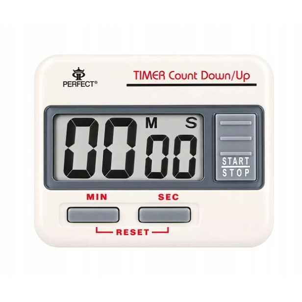 Minutník LCD Perfect TM-86A Bílý