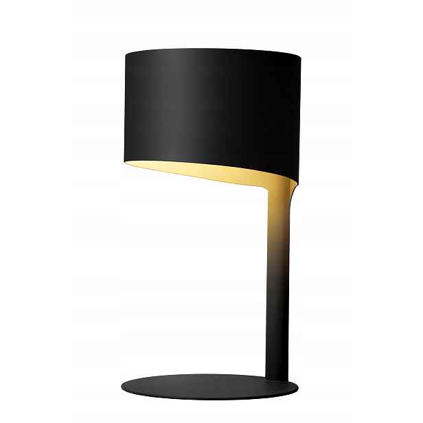 Stolní lampa Lucide Knulle E14 40W černá kovová na psací stůl