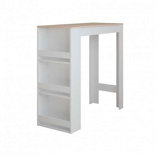 Vicco BAROVÝ STŮL Repose Bílá/Sonoma 45 x 110 cm