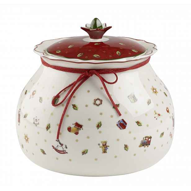 Villeroy & Boch Toy´s Delight vánoční dóza velká, 20 cm, bílá