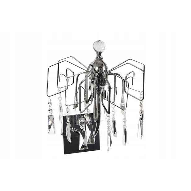 Nástěnná lampa Italux Mirra, chrom, 3xG4, křišťál, klasický styl