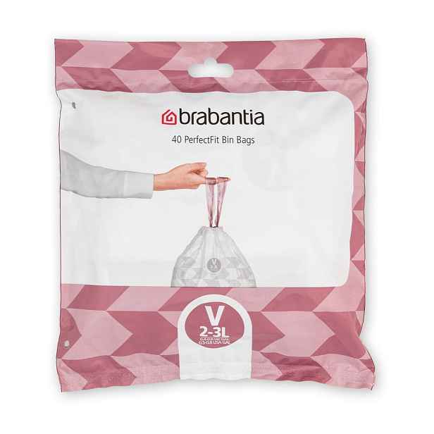 Pytle na odpadky v sadě 40 ks 3 l PerfectFit V – Brabantia