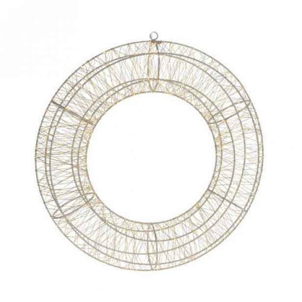 Věnec 1440LED t.bílá kov 50cm