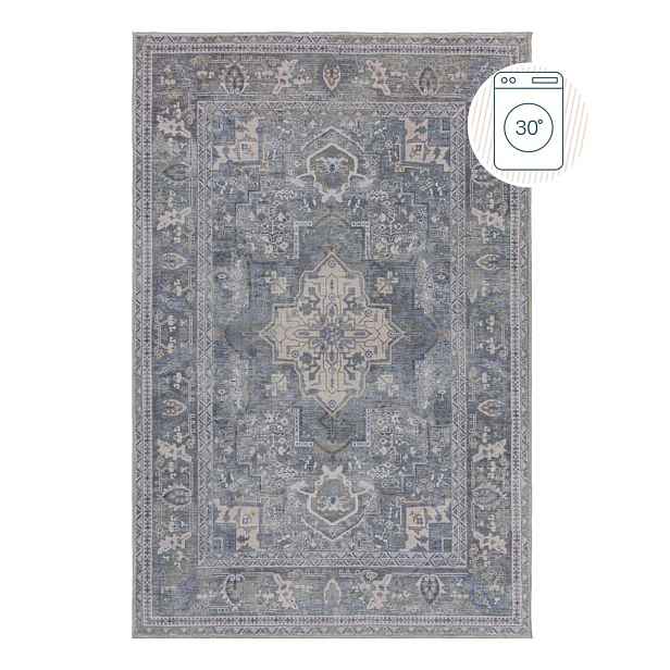 Zelený pratelný koberec s příměsí recyklovaných vláken 200x290 cm Windsor – Flair Rugs