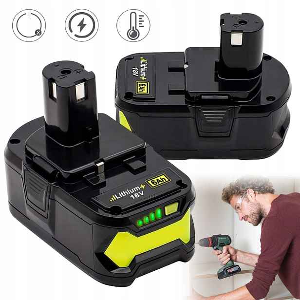 Akumulátor Baterie Kompatibilní S Ryobi, 18V Akumulátor Pro Nářadí