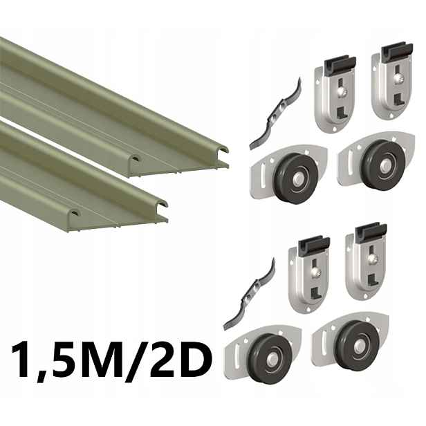 Posuvný saténový systém Easy Ares2 Fast – 1,5 m/2d