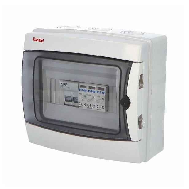 Rozvodnice pro fotovoltaiku Famatel IP 65 pro 1 string T1+T2
