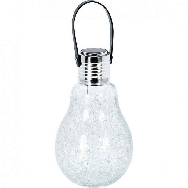 Solární LED osvětlení Žárovka, 7 x 26 cm, 30 LED, teplá bílá