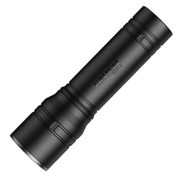 Svítilna Superfire S33-A - USB, černá, 4 režimy
