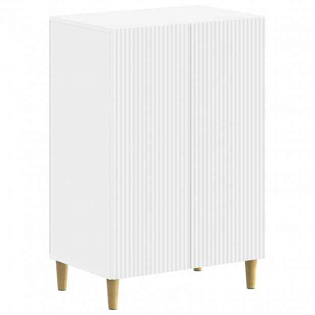 vidaXL Skříň na obuv ARNHEM 59,5 x 39,5 x 90 cm Kompozitní dřevo Bílá