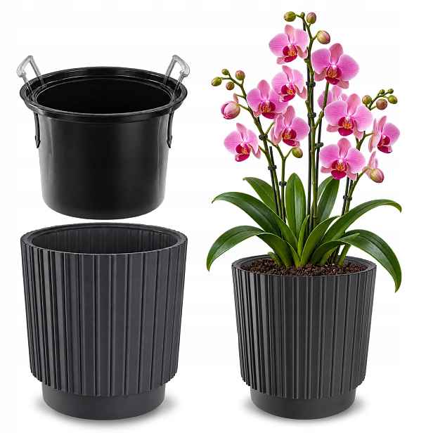 Květináč Květináč 30 cm Obal S Vložkou Plastový Květináč
