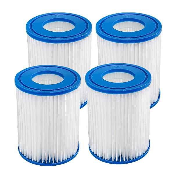 TEMU 4-12 ks Filtr pro bazén kompatibilní s kazetovým filtrem typu II, náhradní filtry pro vířivky a spa čerpadlo 58094, kapacita 530–800 gal