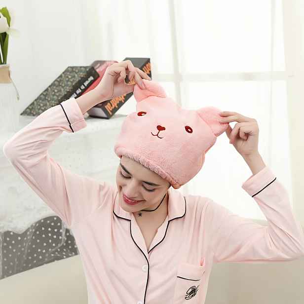 TEMU Absorpční, zesílený ručník na vlasy pro dospělé, rychleschnoucí turban, koupací čepice, ručník na sušení vlasů