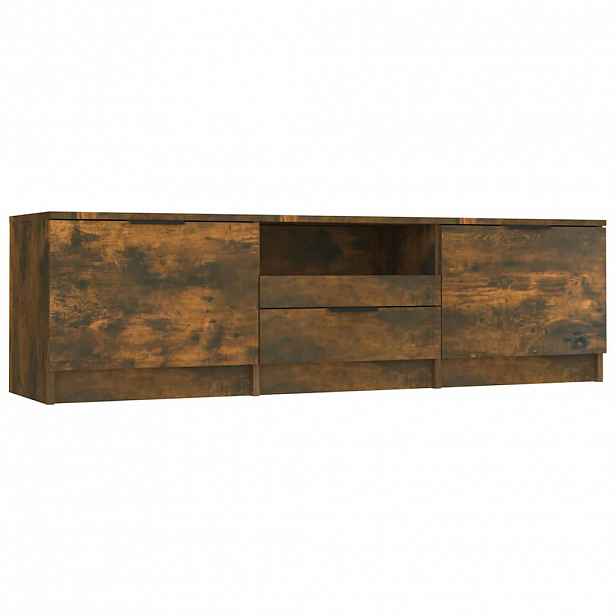 vidaXL TV skříňka kouřový dub 140 x 35 x 40 cm kompozitní dřevo