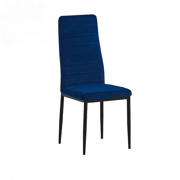 Jídelní židle COLETA NOVA samet / kov Tempo Kondela Modrá