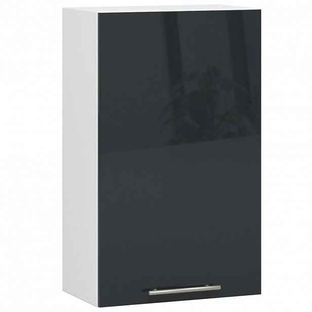 RAUMHIRSCH FURNITURE ZÁVĚSNÁ SKŘÍŇ Bílá, lesklá grafitová 72/50/30