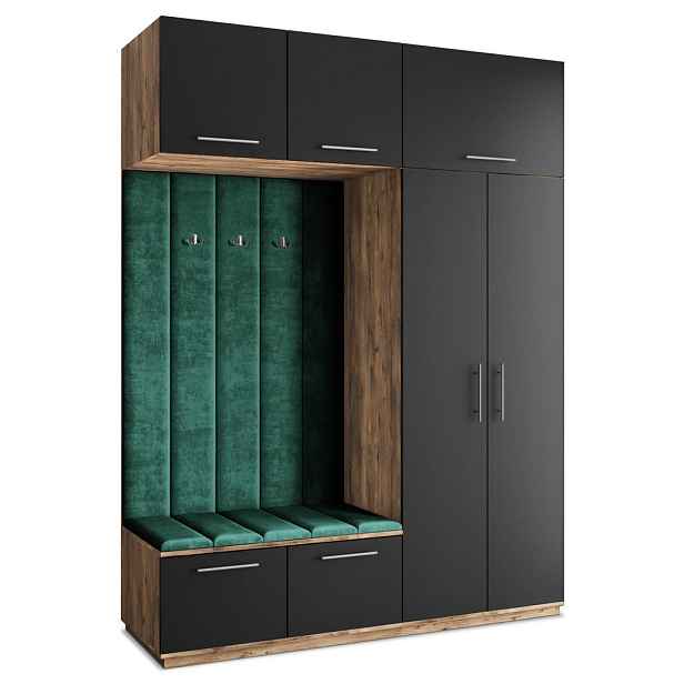 MASSENO MODERNÍ PŘEDSÍŇOVÁ SESTAVA REMA, 180/240/60 cm, dub Lefkas
