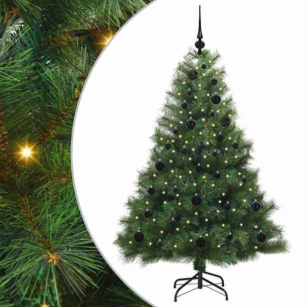 vidaXL Umělý vánoční stromeček s stojanem Zelená 150 cm PE a PVC