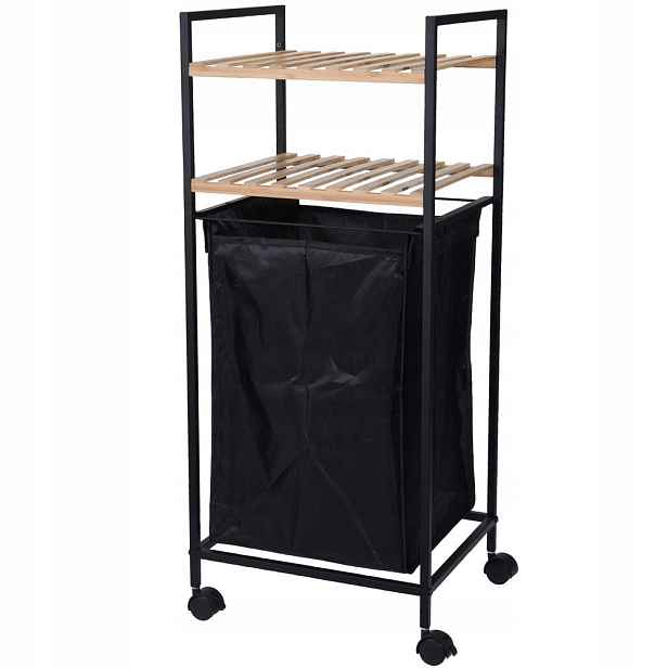 Koupelnový regál s košem na prádlo Loft 89 Cm Mobilní koupelnová police