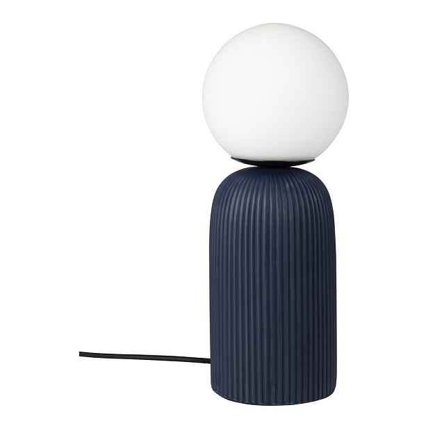 Modrá keramická stolní lampa se skleněným stínidlem (výška 38 cm) Dash – Zuiver