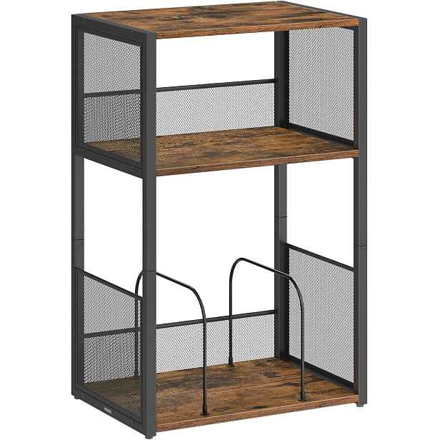 SONGMICS Odkládací stolek Vasagle Gramy 43 cm černý/hnědý