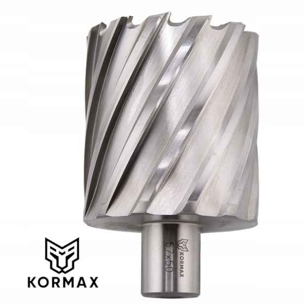 Trepanační fréza 57 mm x 50 mm vrták M2AL 57 x 50 Weldon Kormax