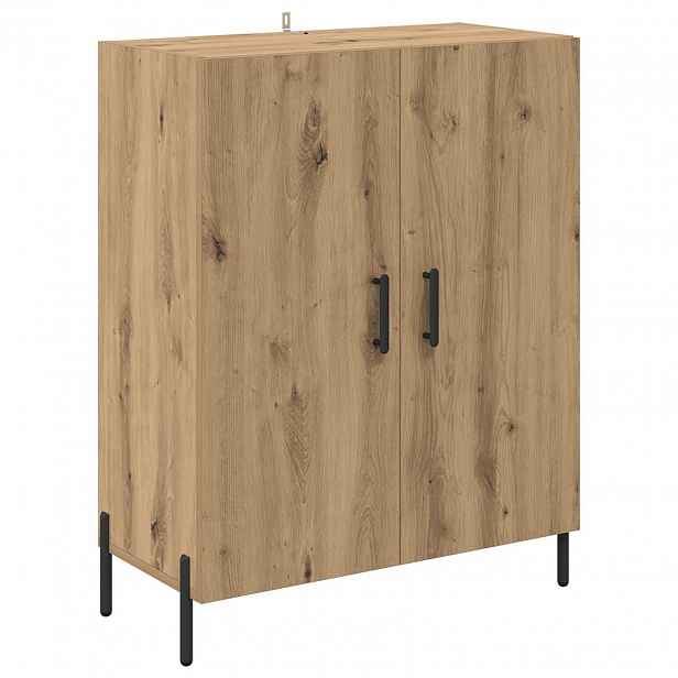 vidaXL Servírovací skříň Artisanový dub 69,5 x 34 x 90 cm