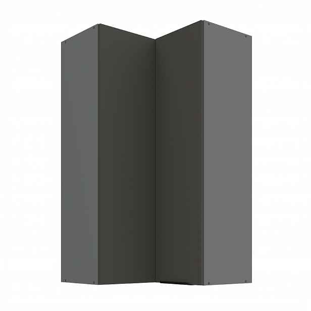 Horní rohová skříňka Aria ANT 60x60 GN-108 2F (90°) Barva korpusu: Antracit, Barva dvířek: GR - Graphite AFM